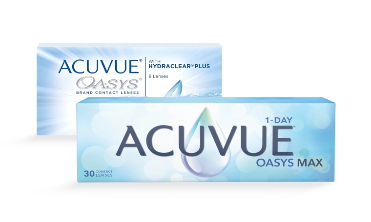 Acuvue Oasys ve Acuvue Oasys Max 1-Day İkisi Bir Arada Set lens