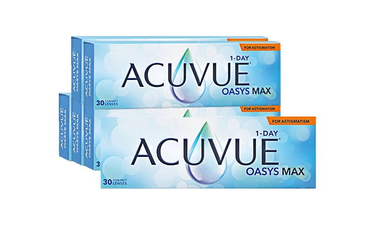 Acuvue Oasys Max 1-Day Toric İndirimli Lens Seti 6 Kutu lens 
