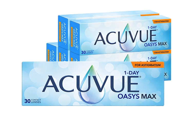 Acuvue Oasys Max 1-Day Toric İndirimli Lens Seti 6 Kutu lens