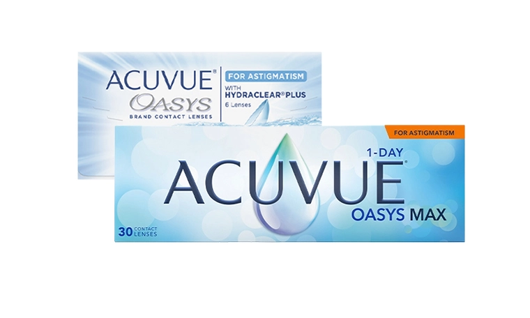 Acuvue Oasys Toric ve Acuvue Oasys Max 1 Day Toric İkisi Bir Arada Set lens 