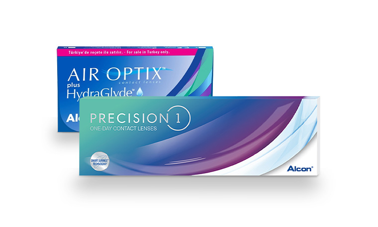 Air Optix Hydraglyde+Precision1 İkisi Bir Arada Set lens