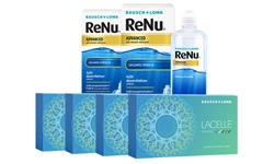 Lacelle Renkli Numaralı Kombi Set 4 Kutu (Renu Advanced Solüsyonlu) lens fiyatı